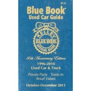  Kelley Blue Book Used Car Guide, October December 2011 