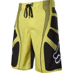  Fox Racing TS Boardshorts   38/Yellow Automotive