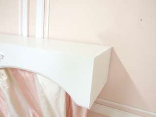 Shabby Cottage Chic Rose White Curtain Canopy Box Bed  
