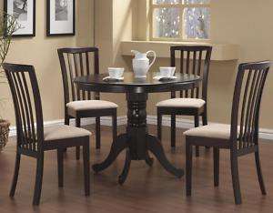 Cappuccino Dining Table and Chair Set by Coaster 101081  