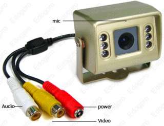 Mini CCTV Camera W/Internal MIC 6 IR Led For Car  