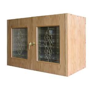   Reserve 224 Bottle Double Door Wine Cabinet with Beveled Glass Win
