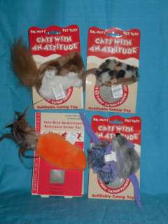 Kong Dr Noys Cat toy field mouse, squirrel, carrot, mice + free catnip 