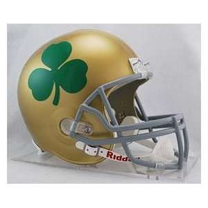   Shamrock & Acrylic Base   College Replica Helmets