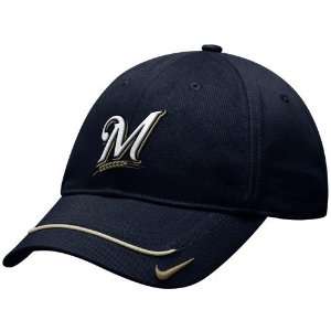  Nike Milwaukee Brewers Navy Blue Turnstyle Adjustable Hat 