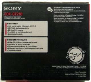 Sony CDX GT210 Radio CD  player Xplod 50W x4 EQ LCD  