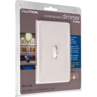 Lutron Qoto 600w 3 Way Dimmer AND Switch   Light Almond Color   Set of 