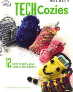 Tech Cozies, crochet & knit cell phone & more carriers  