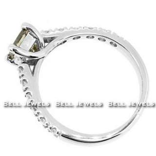 82CT VS2 PRINCESS CUT CHAMPAGNE BROWN DIAMOND ENGAGEMENT RING 14K 