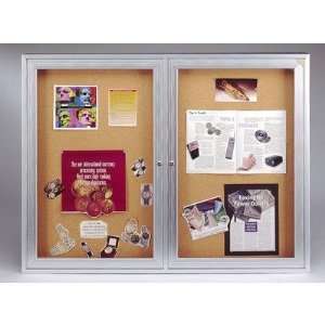    Ghent CPAx Concealed Lighting Bulletin Board