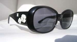 Chanel Sunglasses Glasses 5113 501/87 Black Flower Authentic ITALY 