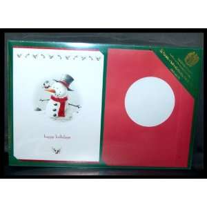  40 Burgoyne Embossed Snowman Holiday Cards with Matching 