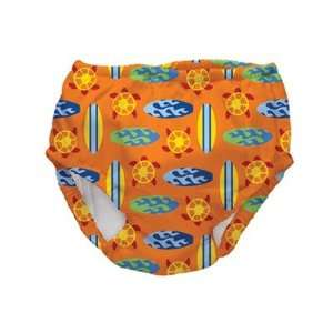   Water Wear 721081 371 Swim Diaper Cover in Orange Geo Surfboards Baby