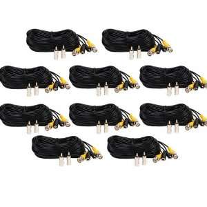  Security Camera Cables BNC RCA Extension Wires Cords for Home CCTV 