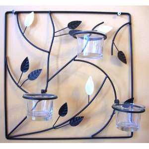  Leaf Candle Sconce