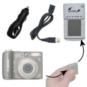 Portable External Battery Charging Kit for the Canon Powershot A590 