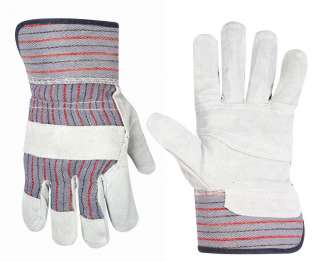 CLC 2046B Split Palm Leather Gloves with Safety Cuff 084298204692 