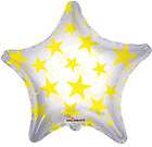 balloons 22 CLEAR STAR YELLOW party FAVORS carnival