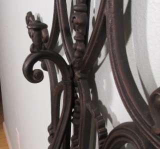 French Antique Cast Iron Hall Tree Hat Coat Rack Stand  