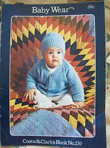 Coats & Clarks #230 Baby Wear Crochet Dress Poncho  
