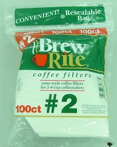 Coffee Maker #2 Cone Style Paper Filter 100 Count  