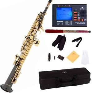   Soprano Saxophone with Tuner, Case, Mouthpiece, 10 Reeds and More