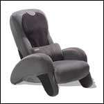 iJoy Gray Massage Chair and Ottoman  
