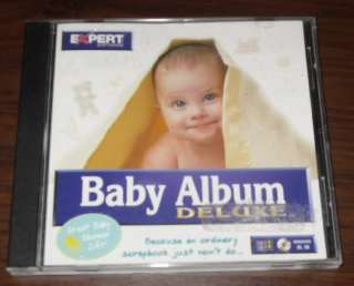 Expert Baby Album Deluxe PC Computer Software Program  