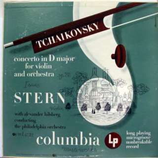STERN HILSBERG tchaikovsky violin concerto LP ML 4232  