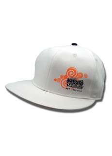 Naruto Shippuden Flatbill White Cap 699858923304  