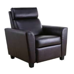    Indiana Leatherette Recliner Chair in Earth