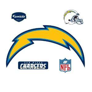  Fathead San Diego Chargers Logo Wall Decal Sports 