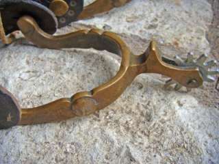 Vintage fancy Brass California cowboy spurs  1900s  