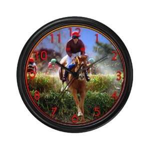  Race Horse Jumping Sports Wall Clock by 