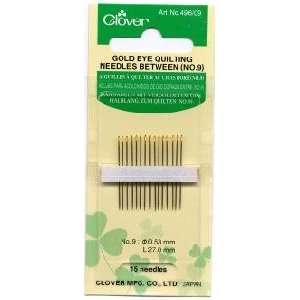  NT802 CLOVER QUILTING GOLD EYE NEEDLES 15 SIZE 9 Arts 