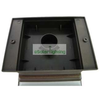 of Solar Powered Outdoor Square Deck Fence Mount Post Light LED 
