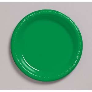   Emerald Green Plastic Luncheon Plates