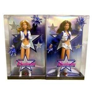 Barbie Collector Dallas Cowboy Cheerleaders Dolls Case Pack 2