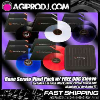RANE Serato Scratch Live Control Vinyl Pack Free UDG Vinyl Case  