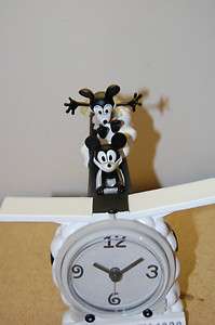 Plane Crazy Desk Clock accessory Disney Mickey Mouse Minnie NIB  
