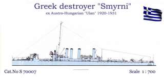 700 Choroszy Greek Destroyer SMYRNI ex ULAN *MINT*  