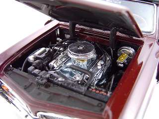 1967 PONTIAC GTO CONVT BURGUNDY 124 DIECAST MODEL  