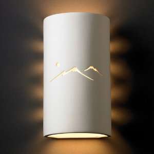   Cylinder Wall Sconce Finish Hammered Copper, Cutout Option Necklace