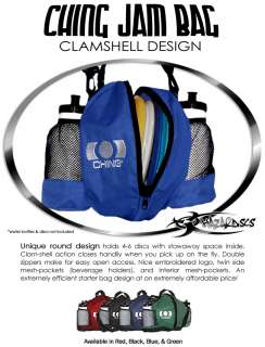   Starter JAM BAG   Unique Clamshell Design   Ching Disc Golf Bag  