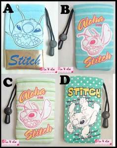 STITCH DISNEY Mobile Cell Phone iPhone Drawstring Case Pouch Cover 