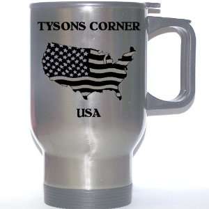  US Flag   Tysons Corner, Virginia (VA) Stainless Steel Mug 