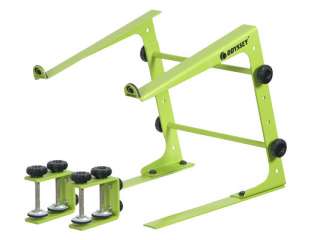 ODYSSEY CASES LSTANDLIM NEW DJ SERIES LAPTOP STAND   LIME W/ TABLE 