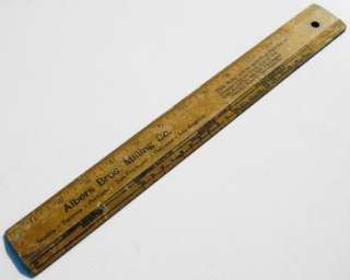 Old Antique Carnation Mush Ruler ALBER BROS. MILLING CO  