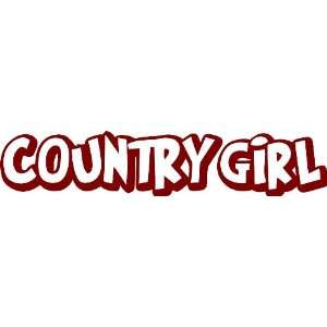 Country Girl Decal   selected color Baby Blue   Want different color 