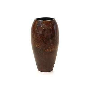  Coconut shell vase, Crackle (large)